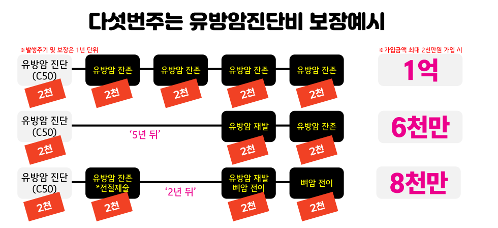 유방암수술비 전이암 재발암 유방암보험 추천